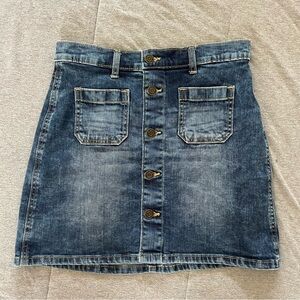 Y2K Denim Gap Skirt Button Front Size 0